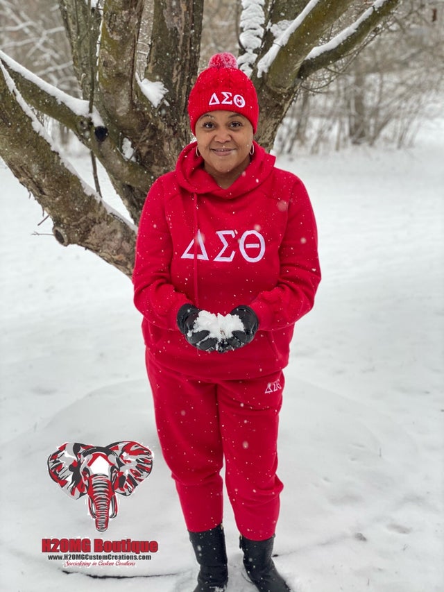 Delta sigma theta jogging suit top